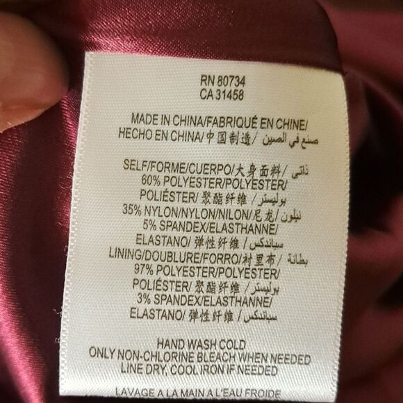 Max & Cleo Cerise dress size 6 NWT - Picture 6 of 6